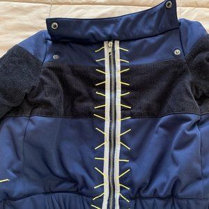 New Vicious Wear Navy Warm Boy’s Jacket Removable Hood Zippers Size 2/ EUR 92